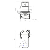 Nueva Bathware Bellevue Oval Acrylic Freestanding Bath with Spout &amp; Wall Mixer Package