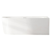 Nueva Bathware Costa Oval Acrylic Corner Bath with Spout &amp; Wall Mixer Package