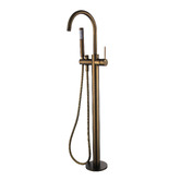 Nueva Bathware Salem Oval Acrylic Freestanding Bath with Floor Mounted Mixer Package