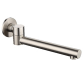 Nueva Bathware Montana Oval Acrylic Back to Wall Bath with Spout &amp; Wall Mixer Package