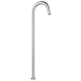 Nueva Bathware Albany Rectangular Acrylic Freestanding Bath with Floor Mounted Spout &amp; Mixer Package