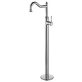 Nueva Bathware Lisbon Oval Acrylic Freestanding Bath with  Floor Mounted Mixer Package