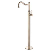 Nueva Bathware Lisbon Oval Acrylic Freestanding Bath with  Floor Mounted Mixer Package