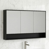 Nueva Bathware Laulea 1200mm Mirrored Shaving Cabinet with Open Shelf