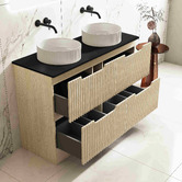 Nueva Bathware Colette 1200mm Freestanding Vanity with Stone Countertop