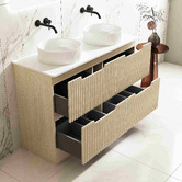 Nueva Bathware Colette 1200mm Freestanding Vanity with Stone Countertop