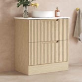 Nueva Bathware Colette 750mm Freestanding Vanity with Stone Countertop
