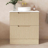 Nueva Bathware Colette 750mm Freestanding Vanity with Stone Countertop