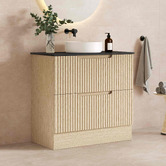 Nueva Bathware Colette 900mm Freestanding Vanity with Stone Countertop