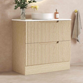 Nueva Bathware Colette 900mm Freestanding Vanity with Stone Countertop
