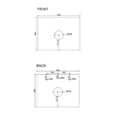 Nueva Bathware Colette 600mm Freestanding Vanity with Stone Countertop