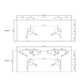 Nueva Bathware Colette 1200mm Freestanding Vanity with Stone Countertop