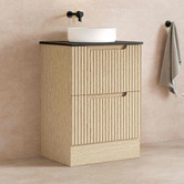 Nueva Bathware Colette 600mm Freestanding Vanity with Stone Countertop