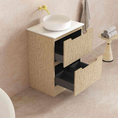 Nueva Bathware Colette 600mm Freestanding Vanity with Stone Countertop