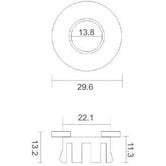 Nueva Bathware Verona Basin Overflow Ring