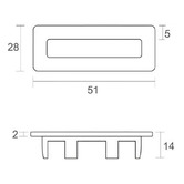 Nueva Bathware Aura Basin Overflow Cover