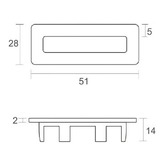 Nueva Bathware Aura Basin Overflow Cover