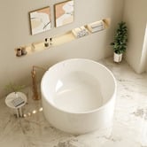 Nueva Bathware Callan 1400mm Acrylic Freestanding Bath with Overflow