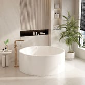 Nueva Bathware Callan 1400mm Acrylic Freestanding Bath with Overflow