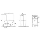 Nueva Bathware Delilah Back to Wall Toilet Suite