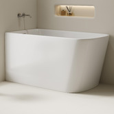 Nueva Bathware Cambridge Acrylic Corner Bath with Overflow