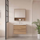 Nueva Bathware Horizon 750mm Light Oak Wall Hung Vanity