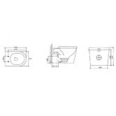 Nueva Bathware Chelsea Wall Faced Toilet Pan