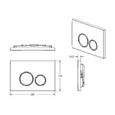 Nueva Bathware Sigma Flush Plate