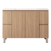 Nueva Bathware Byron 1200mm Light Oak Freestanding Vanity with Removable Kickboard