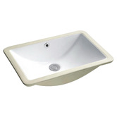 Nueva Bathware Novo 470mm Gloss White Rectangular Undermount Basin