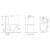 Nueva Bathware Palma Back to Wall Toilet Suite
