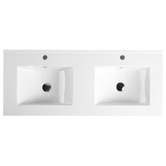 Nueva Bathware Byron 1200mm Light Oak Freestanding Double Vanity with Removable Kickboard