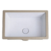Nueva Bathware Novo 505mm Gloss White Rectangular Undermount Basin