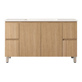 Nueva Bathware Byron 1500mm Light Oak Freestanding Vanity with Removable Kickboard