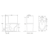 Nueva Bathware Riviera Back to Wall Toilet Suite