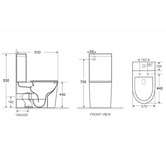Nueva Bathware Waverley Back to Wall Toilet Suite
