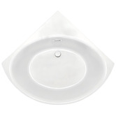Nueva Bathware Stirling Acrylic Corner Bath with Overflow