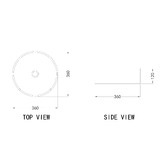 Nueva Bathware Sorrento 360mm Gold Terrazzo Above Counter Basin