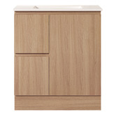 Nueva Bathware Byron 750mm Light Oak Freestanding Vanity with Removable Kickboard