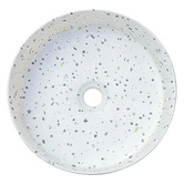 Nueva Bathware Sorrento 360mm White Terrazzo Above Counter Basin