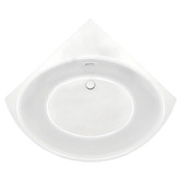 Nueva Bathware Stirling Acrylic Corner Bath with Overflow