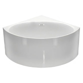 Nueva Bathware Stirling Acrylic Corner Bath with Overflow