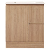 Nueva Bathware Byron 750mm Light Oak Freestanding Vanity with Removable Kickboard