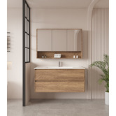Nueva Bathware Horizon 1200mm Light Oak Wall Hung Vanity