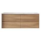 Nueva Bathware Horizon 1500mm Light Oak Wall Hung Double Vanity