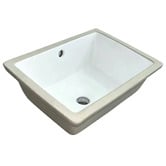 Nueva Bathware Novo 505mm Gloss White Rectangular Undermount Basin
