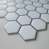 Stick on Tiles Australia White Hexagon Stick on Tile (10 Pack)