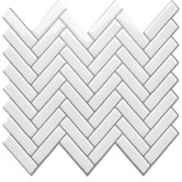 Stick on Tiles Australia White Herringbone Stick-on Tile (10 Pack)