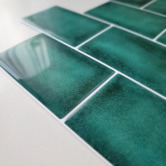 Stick on Tiles Australia Turquoise Green Subway Stick on Tile (10 Pack)