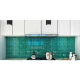 Stick on Tiles Australia Turquoise Green Subway Stick on Tile (10 Pack)